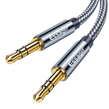 1/2x ESSAGER 3.5mm Male To Male Audio Cable AUX Cord Phone Car Stereo CD Radio.