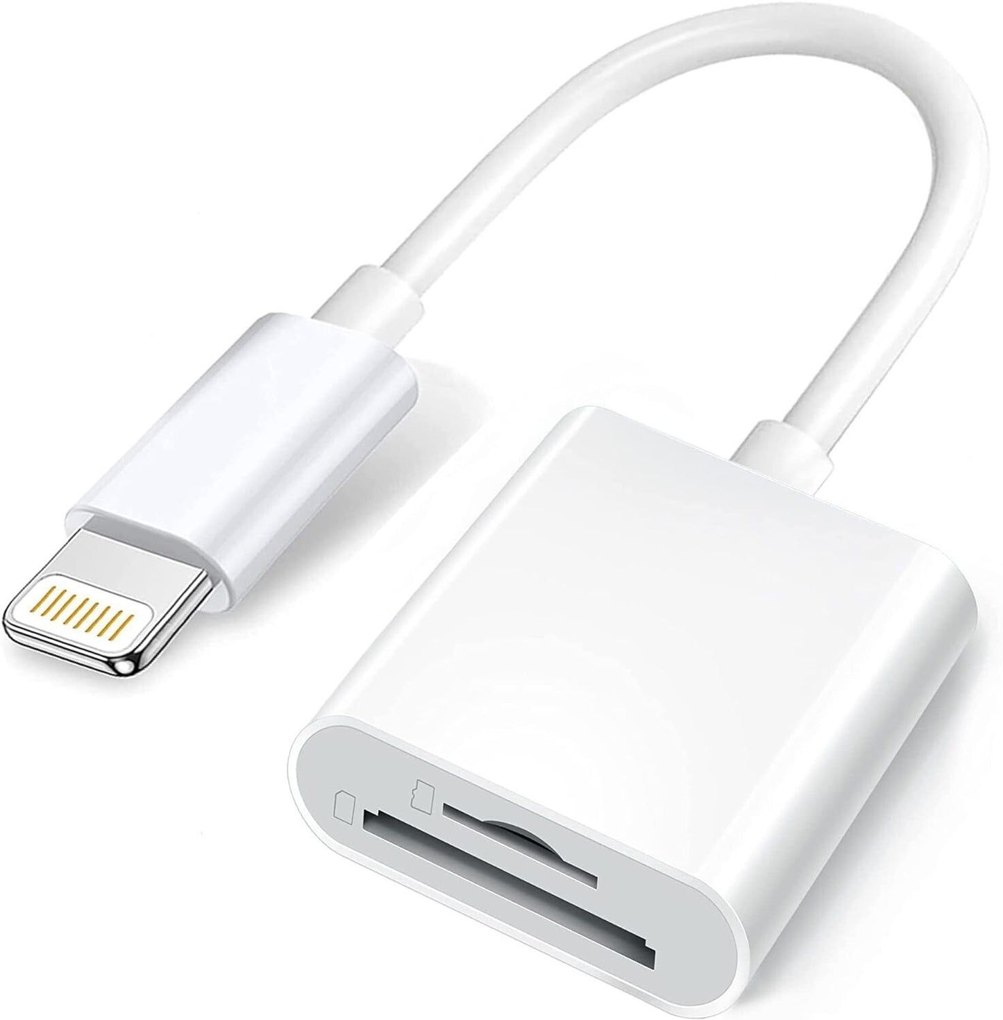 Compatible with iPhone to SD TF Card Camera Reader Adapter for iPhone 14/13/12/11 Pro Max