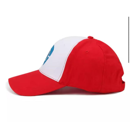 Ash Ketchum Mesh Cap Trainer Trucker Hat Pokemon GO Cosplay Costume Breathable