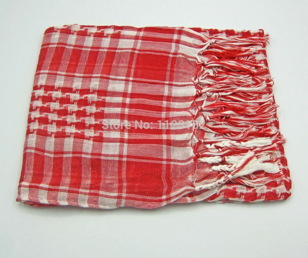 Army Military Tactical Unisex Arab Shemagh KeffIyeh Shawl tuch Scarf Check Wrap