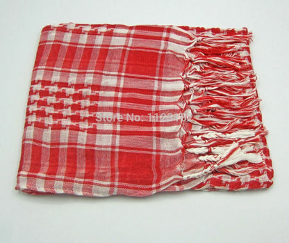 Army Military Tactical Unisex Arab Shemagh KeffIyeh Shawl tuch Scarf Check Wrap