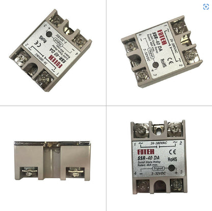 25A/40A/100A 250V SSR-25DA SSR-40DA SSR-100DA Solid State Relay Module Heat Sink