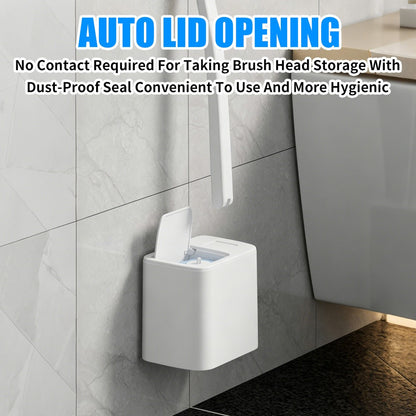 Disposable Toilet Brush Wand Set Bathroom Cleaner Holder With 30Pcs Refills