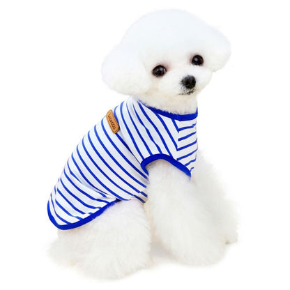 Cotton Dog Clothes Spring Summer Small Dogs Pullovers  Cat
