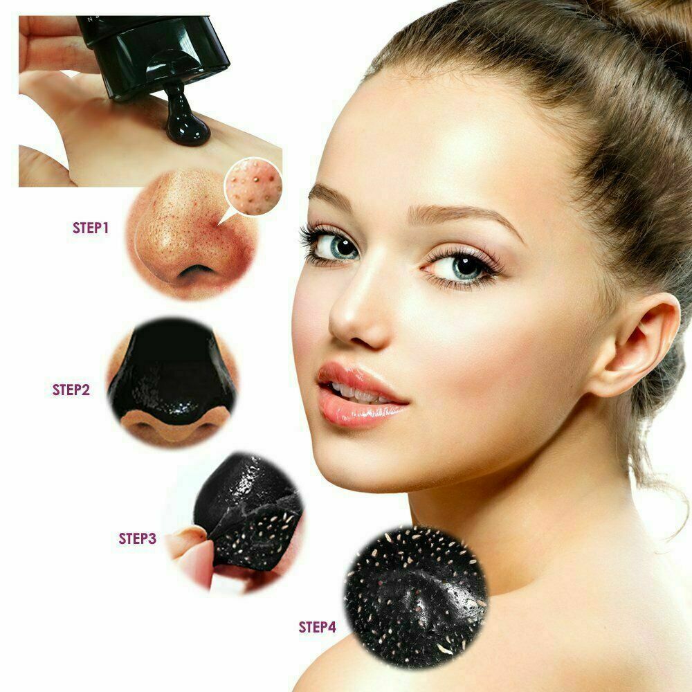 Deep Cleansing Black Charcoal Facial Peel Off Blackhead Clean Nose Face all skin