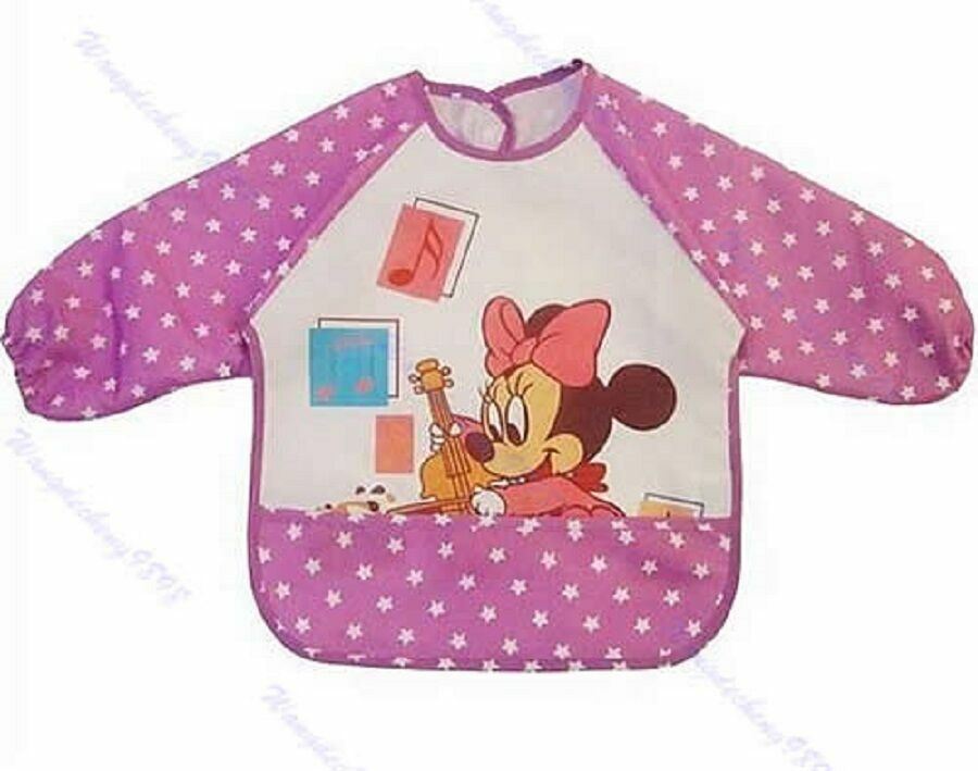 Children Baby Kids Toddler Waterproof Long Sleeve Art Smock Feeding Bib Apron