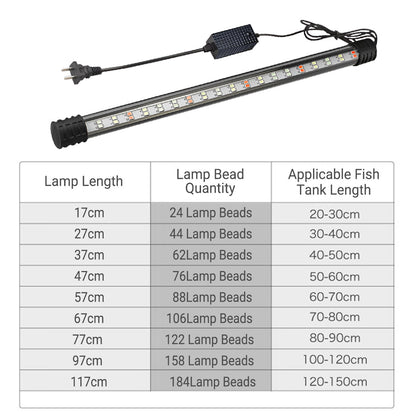 Fish Tank Aquarium LED Light RGB Full Spectrum Waterproof Lamp Aqua Lighting AU