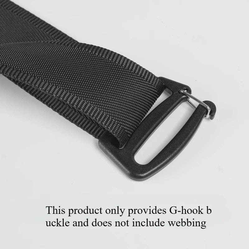 5/10pcs Black Webbing Buckles Strap Buckle for Outdoor Luggage Sack Backpack