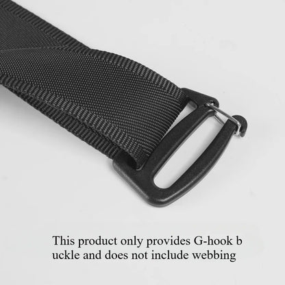 5/10pcs Black Webbing Buckles Strap Buckle for Outdoor Luggage Sack Backpack