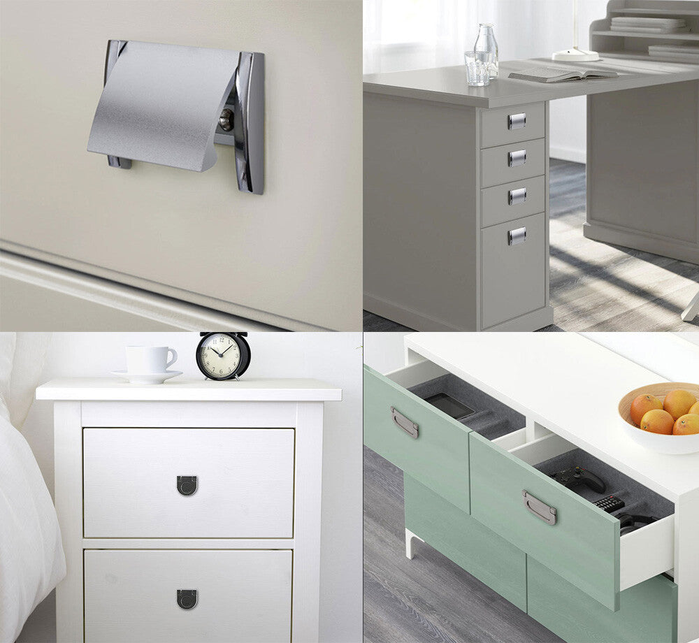 Fashion Sliding Door Flush Concealed Pull Handles Drawer Shoebox Cabinet Knobs