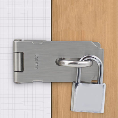 Household Stainless Steel Gate Bolt Door Clasp Lock Padlock Hasp Shed Latch