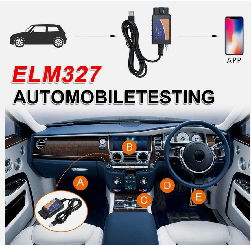 For Ford Forscan ELM327 Modified OBD2 Scanner V1.5 MS-CAN HS-CAN Code Reader