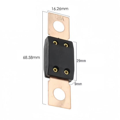 10 x 350A Mega Fuses ANM 350Amp Fuses 68mmx16mm (Hole centres 51mm) 10pcs