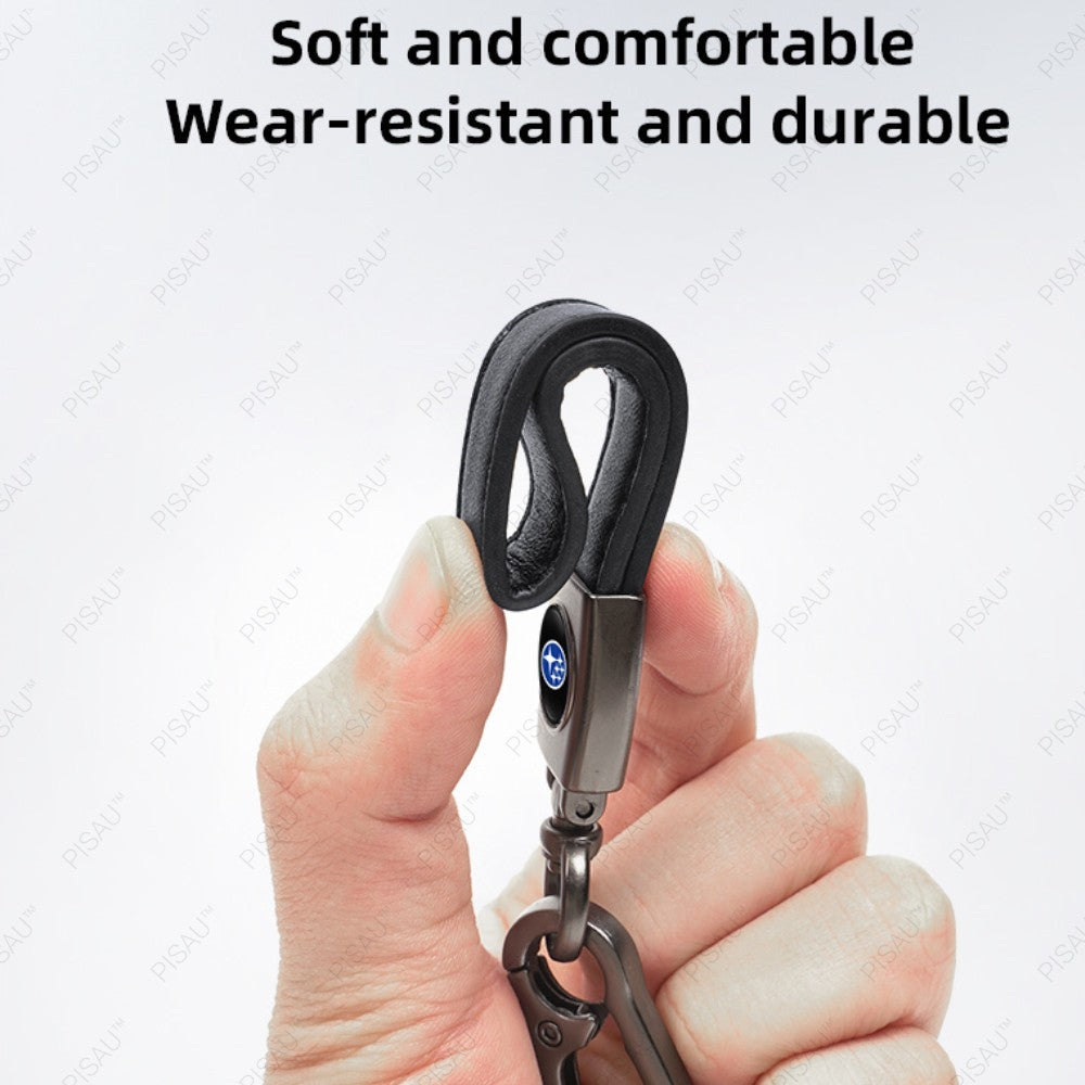 Subaru Leather Strap Keyring Keychain Metal Car Key Chain Ring Gift Forester AU