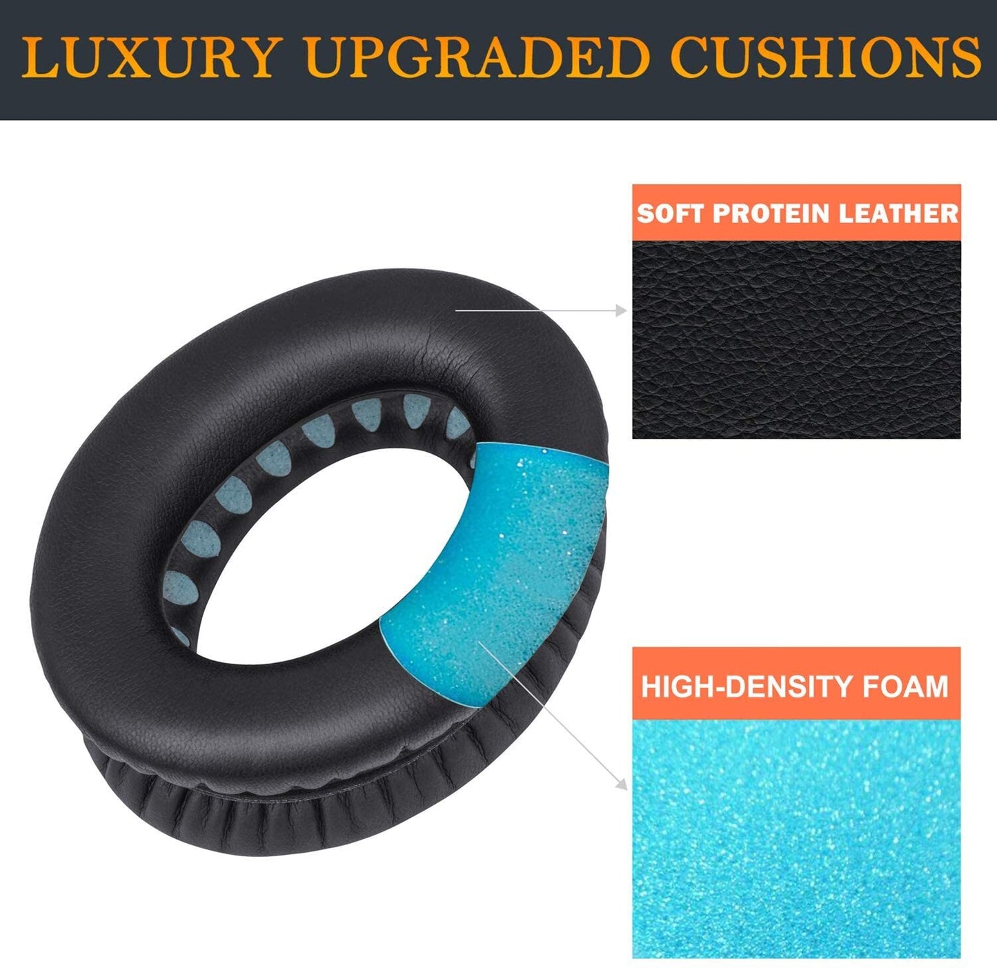 Replacement Ear Pads Cushions for Bose QuietComfort 45 35 QC35 II QC25 QC15 AE2