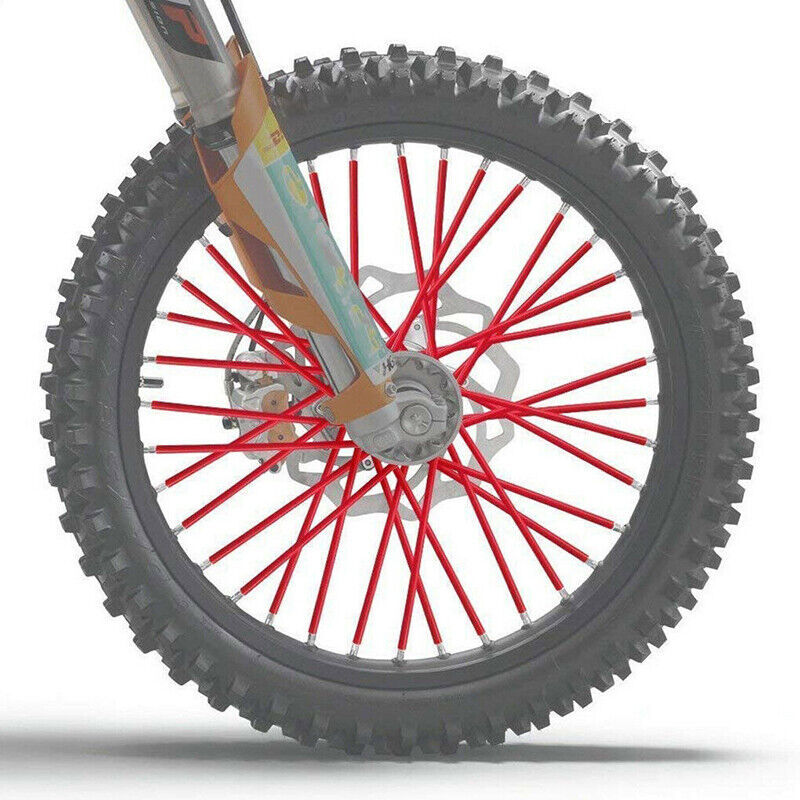 72PCS Wheel Spoke Wrap Sleeves Mountain Bike Bicycle MTB Wraps Skins Covers AU