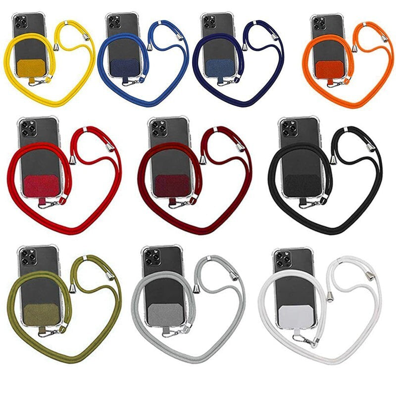 Universal Phone Lanyard Adjustable Neck Strap Patch Holder for Mobile Smartphone