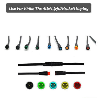 Julet Connector 2,3,4,5,6Pin Extend Cable Waterproof-Connector For Ebike Display