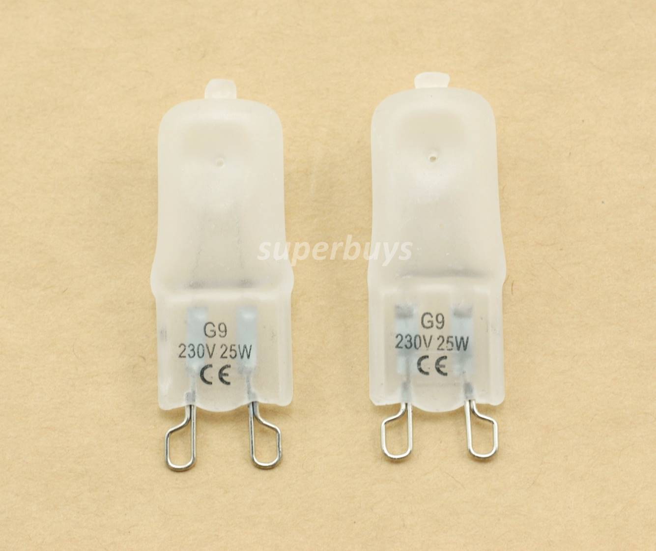 2pcs 25W G9 Frosted Warm White Halogen Dimmable Bi-Pin Light Globe 220-240V 2khr
