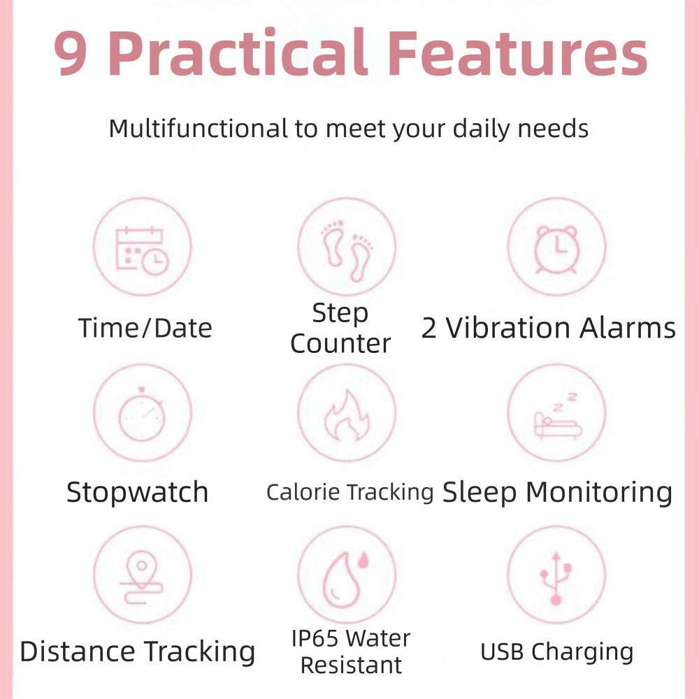 Vibrating Alarm Wristband,Silent Wrist Alarm Watch Potty for Deep Sleepers/Heari