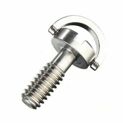 1/4" Release Plate Quick D-Ring Long Screw For Camera Tripod Stainless Steel