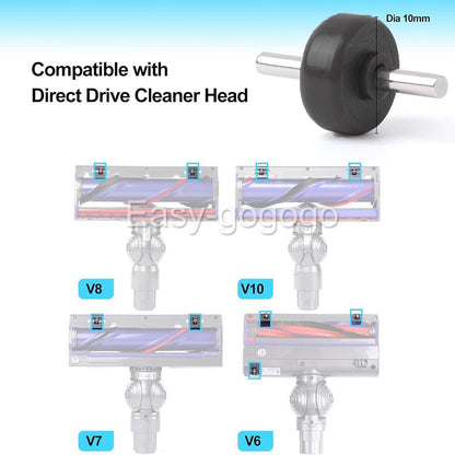 2X For Dyson Motorhead Wheels Roller Axle DC59 V6 V7 V8 V10 Floor Head OZ
