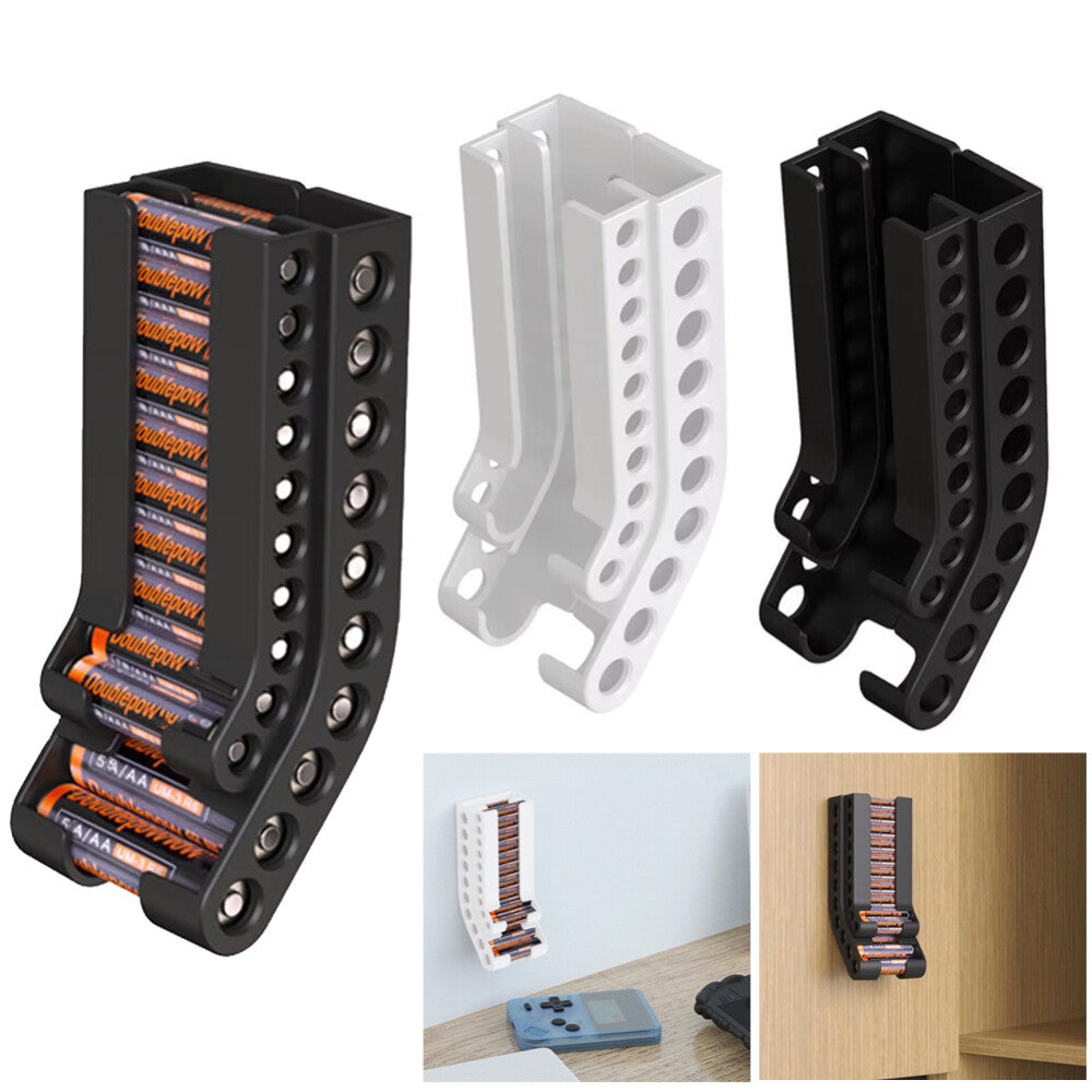 AA Battery & AAA Batteries Holder Storage Organizer Wall Wounted Dispenser Box