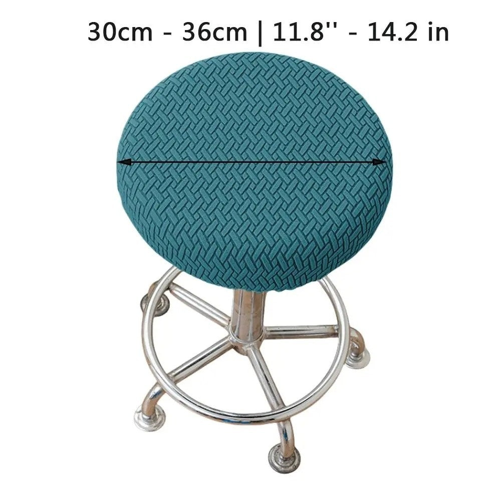 Elastic Round Chair Cover Thickened Stool Cushion Cover Seat Chair Slipcover – Compatible with Seat
