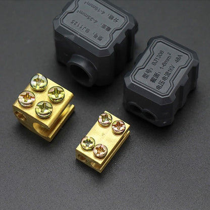 High Power Quick Terminal Block Conductor Brass Wire Connector  Electrical