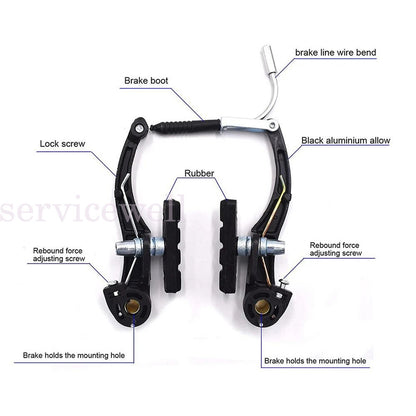 1 Set V Brake Complete Sets Front Rear Lever kit BMX MTB Bike Bicycle