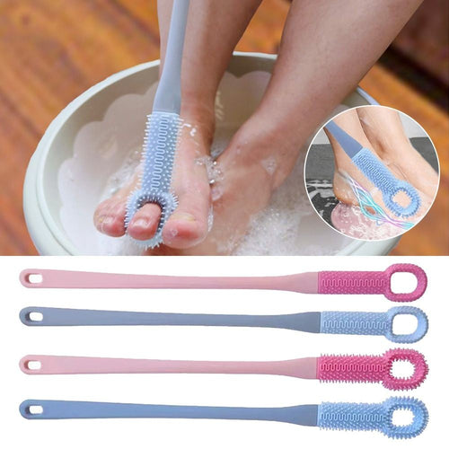 Foot Scrubber Shower Foot Wash Brush Toe Gap Cleaner  Feet Care Tool