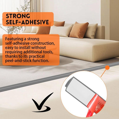 Cuttable Carpet Edge Trim Strip Self Adhesive Rug Edge Protector  Household