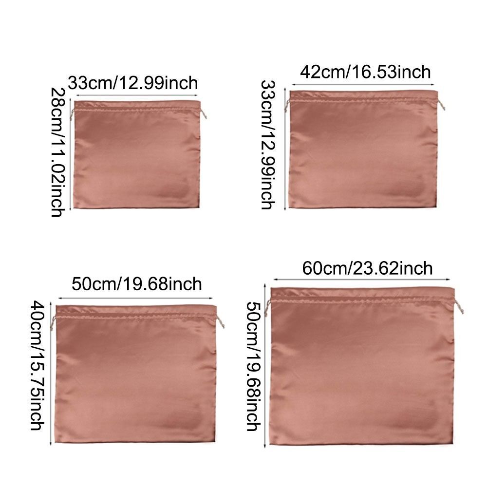 Dustproof Dust Cover Storage Bags Silk Cloth Drawstring Pouch  Handbags