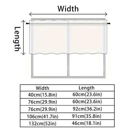 for Small Window Treatment Short Blackout Curtain