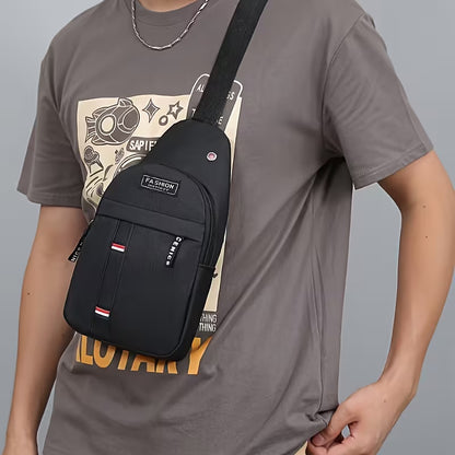 Men's Crossbody Shoulder Bag Sling Chest Bag Anti Theft Travel Casual Waterproof