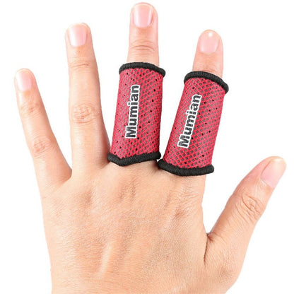 Elastic Finger Sleeve Finger Support Band Breathable Finger Protection Guard AU～