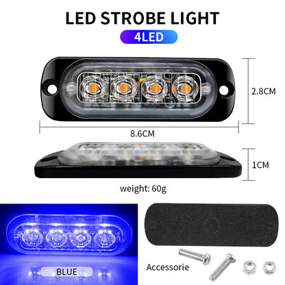 Super Bright LED Car Truck Emergency Beacon Warning Hazard Flashing Strobe Light