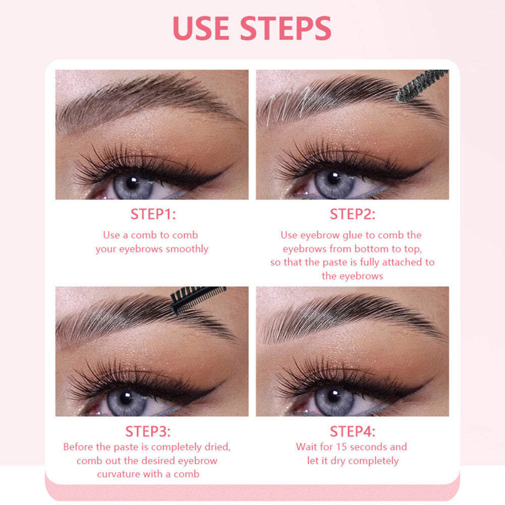 Waterproof Eyebrow Gel Eyebrow Glue with Natural Formula Brow Freeze Brow Makeup