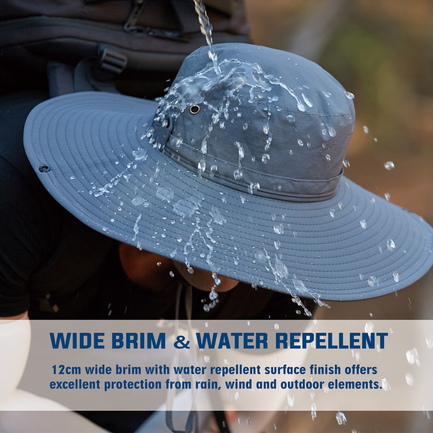 OZ SMART Sun Hat Men/Women, Wide Brim Bucket Hats Certified UPF 50 UV Protection