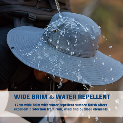 OZ SMART Sun Hat Men/Women, Wide Brim Bucket Hats Certified UPF 50 UV Protection