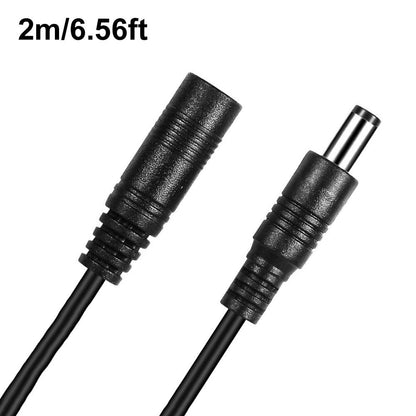 0.5m-5m Power Adapter Extension Cable 5.5*2.1mm Male to Female DC Power Cord
