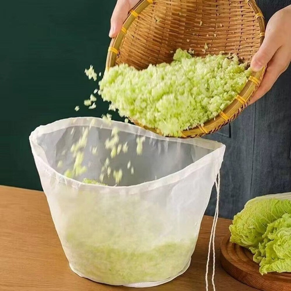 Reusable Soy Milk Bags Bowl Shape Cheesecloth Bags Mesh Bag  For Stock Cooking