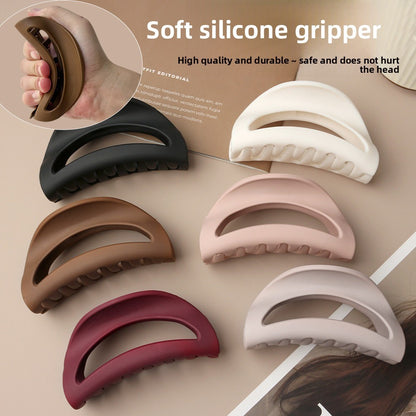 Soft Silicone Hair Clip Matte Hair Barrettes Safe Hair Claw  Hair Accessories