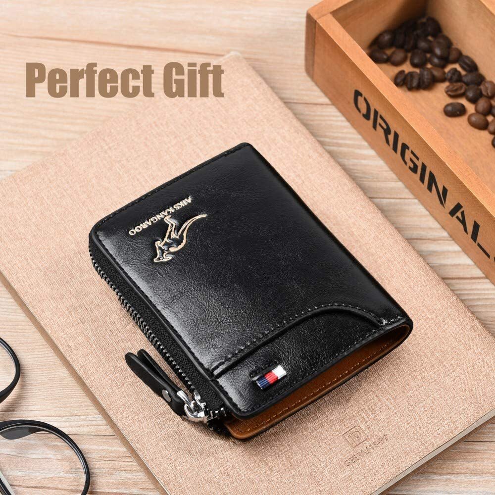 Waterproof RFID Blocking Leather Wallet ID Purse Men's Cash Credit Card Holder