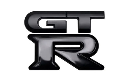GTR 3D Badge Emblem Matte & Gloss Black 63mm x 54mm for R32 R33 R34 R35