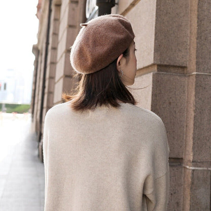 Womens Winter Beanie Beret Newsboy Hat Warm Wool Style Cap Ladies AU Pack Set