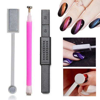 Nail Art Cat Eye Magnet Stick For UV Cat Eye Gel Polish Magnetic Sticks Manicure