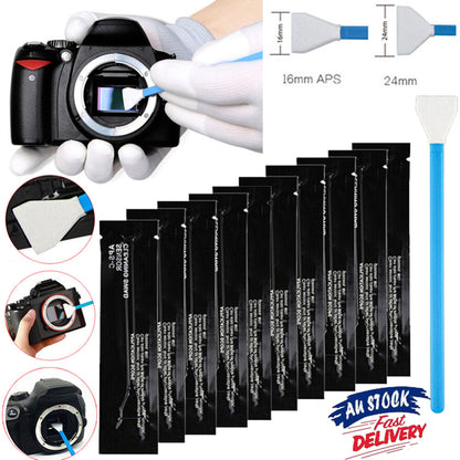 10PC Sensor Cleaning Kit Cleaner Swab Ultra for Digital Camera's CCD CMOS Sensor