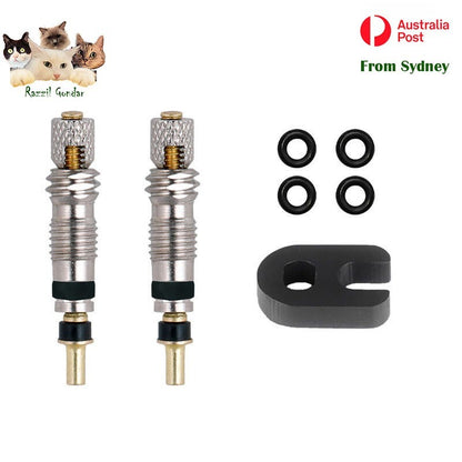 2PCS Bicycle Presta Valve Core Bike Rust-proof Inner Stem Core Repair Kit AU