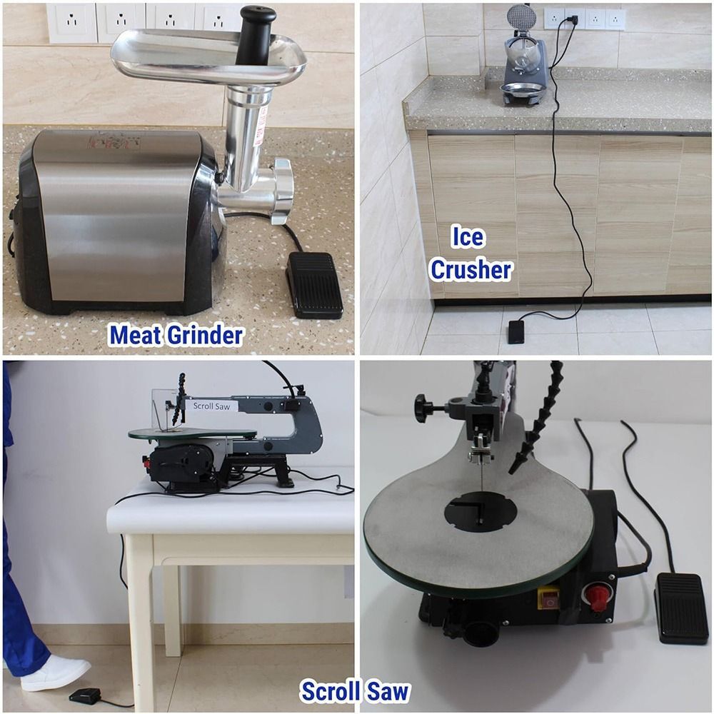 Black Foot Switch Nonslip Foot Controller Momentary Pedal  Industrial